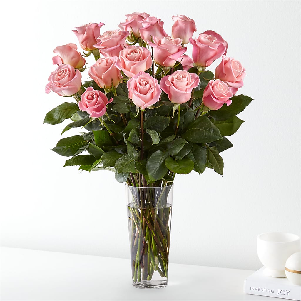 Long Stem Pink Rose Bouquet – Minish And Potts Llc, Crestwood KY