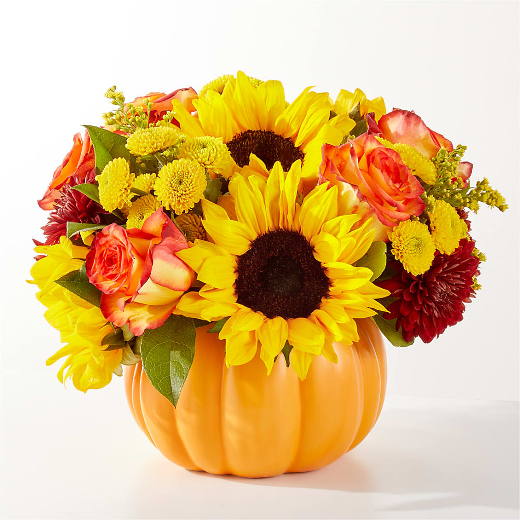 Golden Gourd Pumpkin Bouquet – Minish And Potts Llc, Crestwood KY