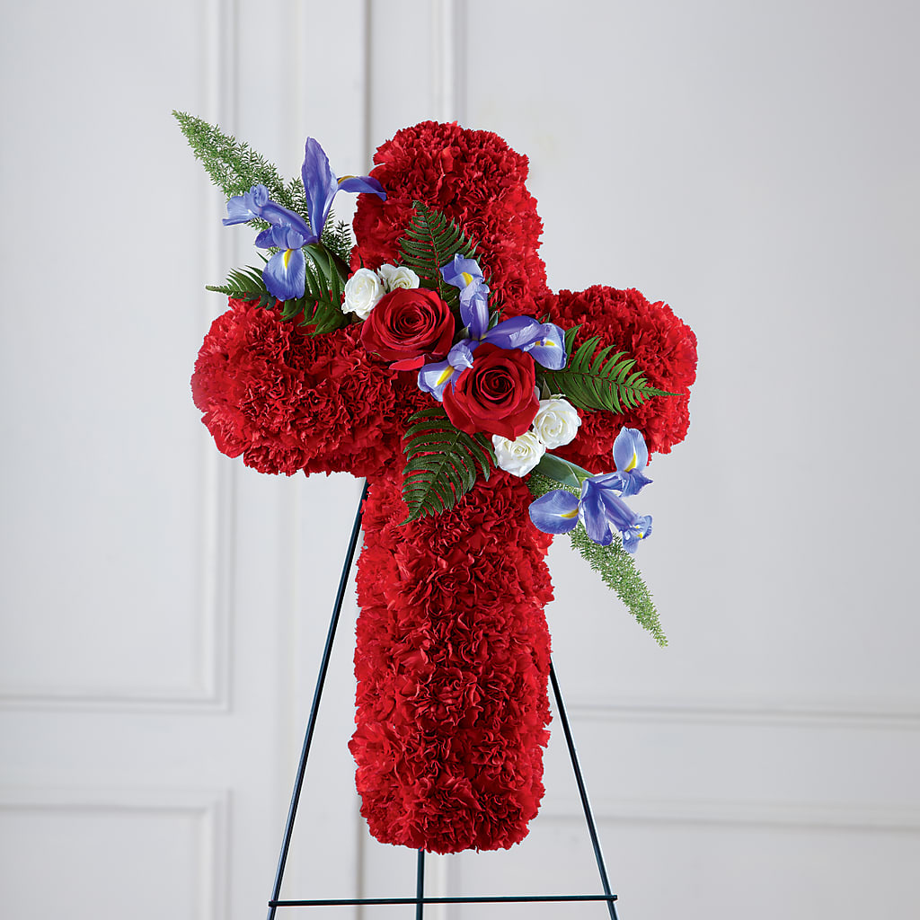 Faithful Hero Floral Cross – Minish And Potts Llc, Crestwood KY