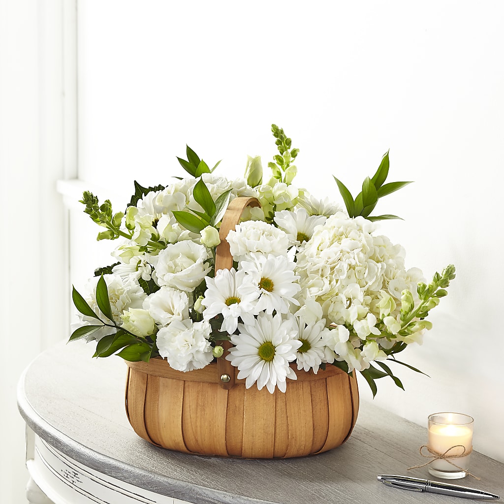 Pure Ivory Basket – Minish And Potts Llc, Crestwood KY