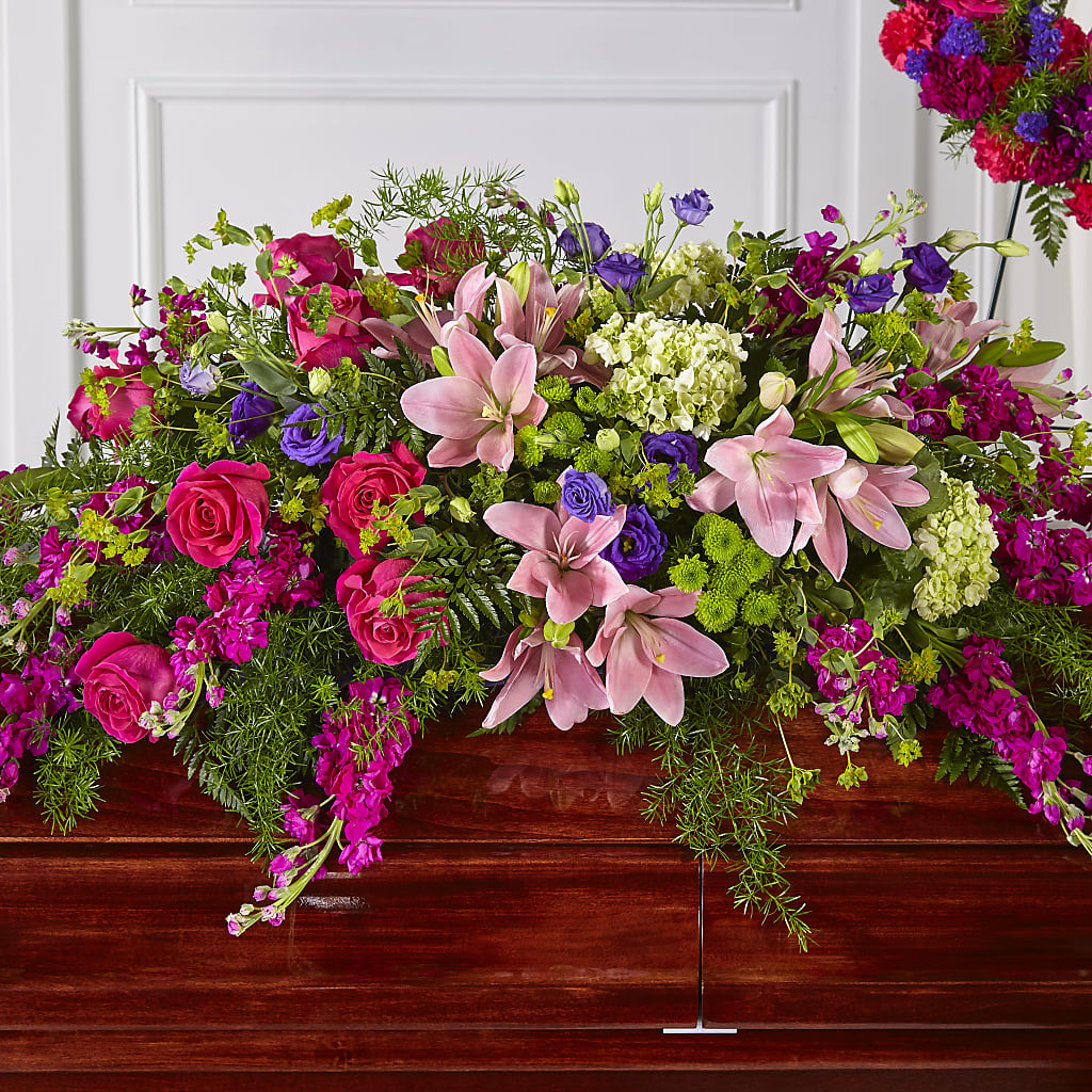 Radiant Tribute Casket Spray – Minish And Potts Llc, Crestwood KY