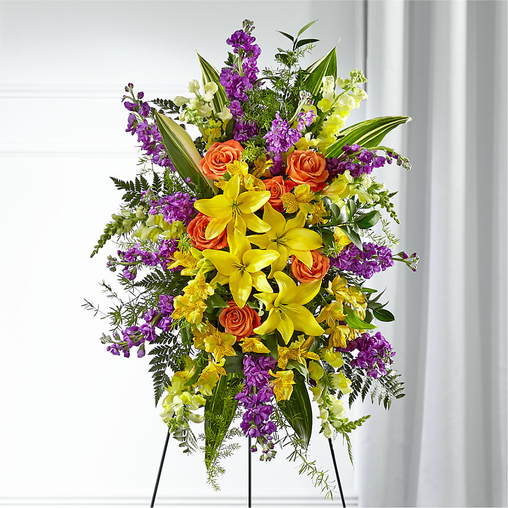 Thoughtful Prayers Standing Spray – Minish And Potts Llc, Crestwood KY