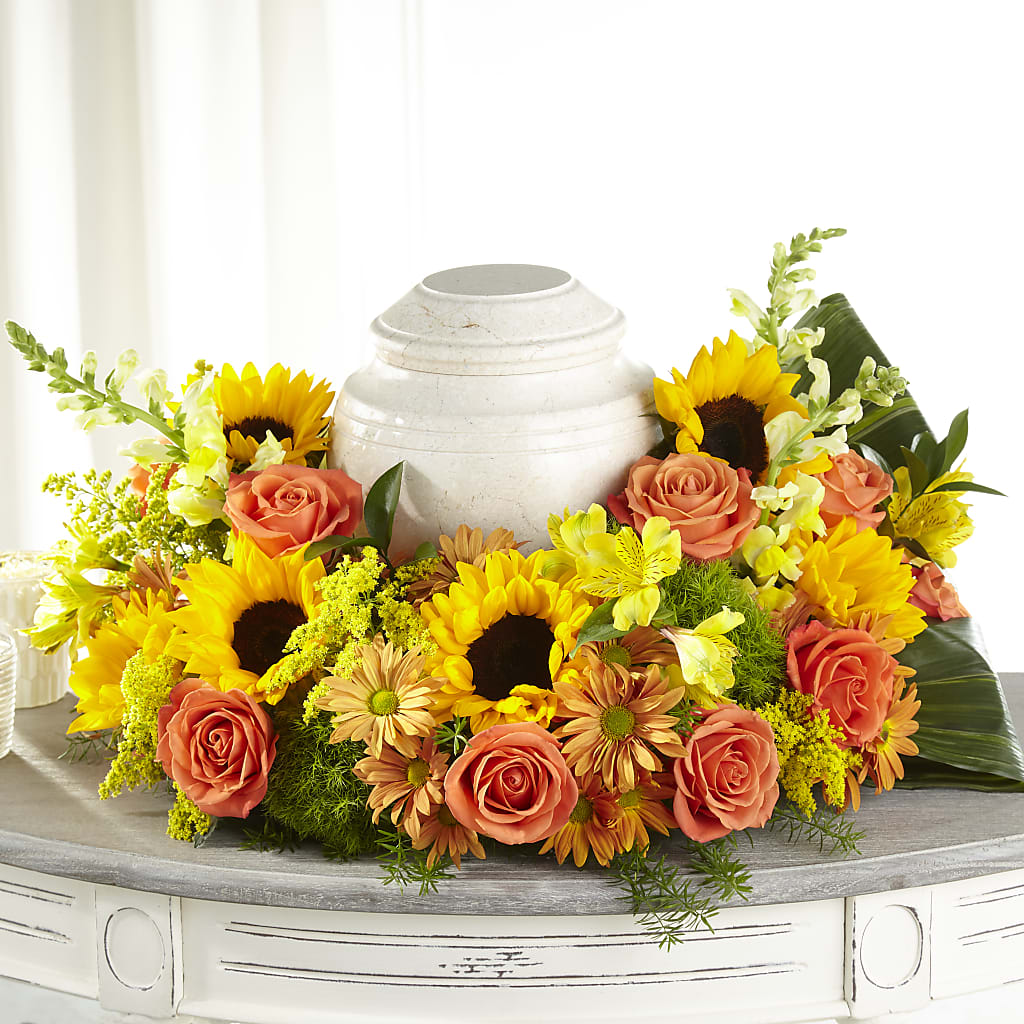 Faithful Sunflower Cremation Adornment – Minish And Potts Llc, Crestwood KY