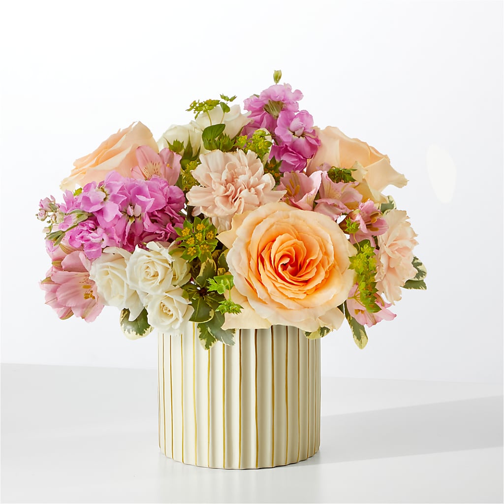 Paradise Bouquet with Ivory Vase – Minish And Potts Llc, Crestwood KY