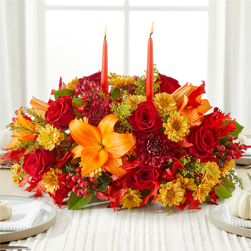 Autumn's Embrace Centerpiece – Minish And Potts Llc, Crestwood KY