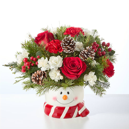 Jolly Snowman Bouquet –  Minish And Potts Llc, Crestwood KY
