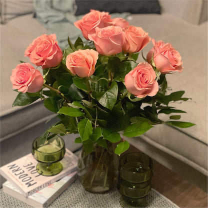 Long Stem Pink Rose Bouquet –  Minish And Potts Llc, Crestwood KY