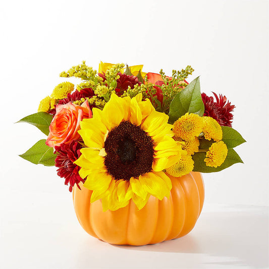 Golden Gourd Pumpkin Bouquet –  Minish And Potts Llc, Crestwood KY