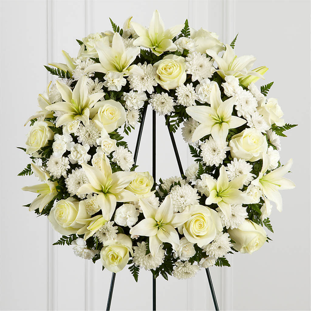 Treasured Tribute Wreath –  Minish And Potts Llc, Crestwood KY
