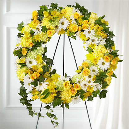 Golden Remembrance Wreath –  Minish And Potts Llc, Crestwood KY