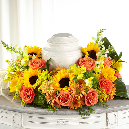 Faithful Sunflower Cremation Adornment –  Minish And Potts Llc, Crestwood KY