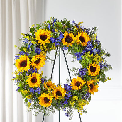 Bright Rays Wreath –  Minish And Potts Llc, Crestwood KY