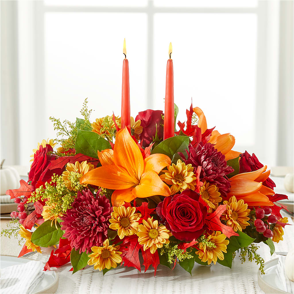 Autumn's Embrace Centerpiece –  Minish And Potts Llc, Crestwood KY