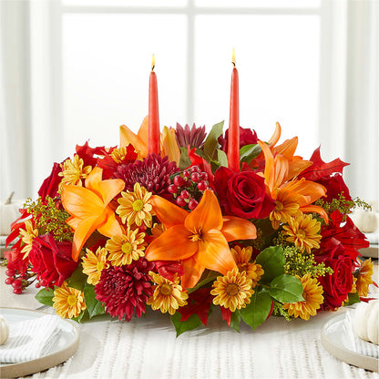 Autumn's Embrace Centerpiece –  Minish And Potts Llc, Crestwood KY